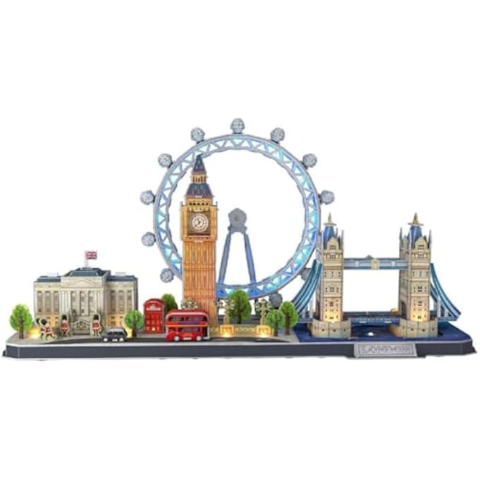 3D PUZZLES CITY LINE LONDON 186 PIECES, MULTICOLOR, L532H - Image 1